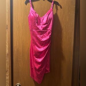 Pink Silk Dress